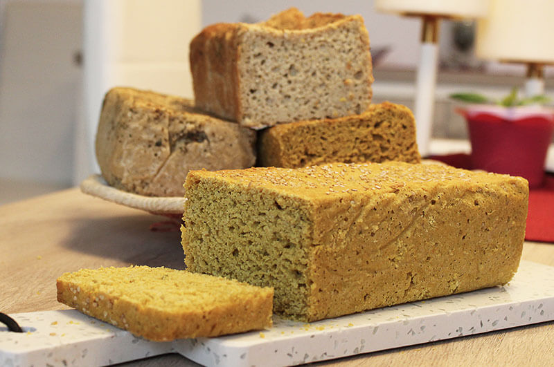 Pan de Cúrcuma sin gluten de Exótica de Oky