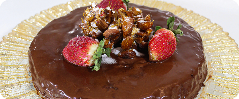 Torta de almendras sin gluten ni lactosa de Exótica de Oky